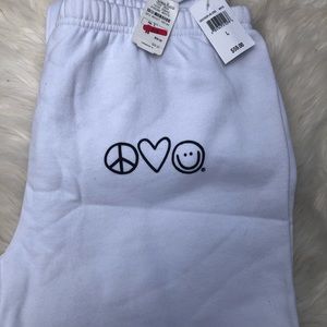 Life is Good white sweats brand new with tag